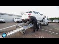 How to load a vehicle transporter recovery truck for self drive hire Wallis Rentals