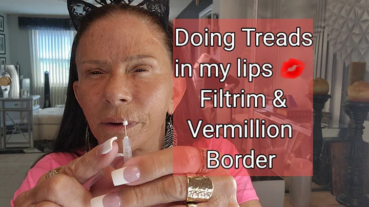 Doing Threads in  Lips my Vermillion Border & Phil...