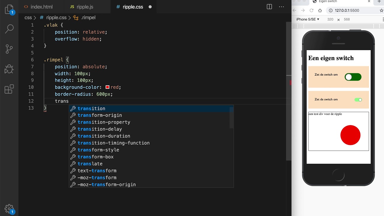 Ripple effect met CSS en JS 4 de ripple stijlen en animeren YouTube