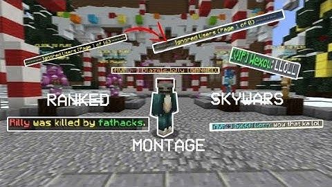 [Ranked Skywars MONTAGE] Killing RILLY + Hackusations!