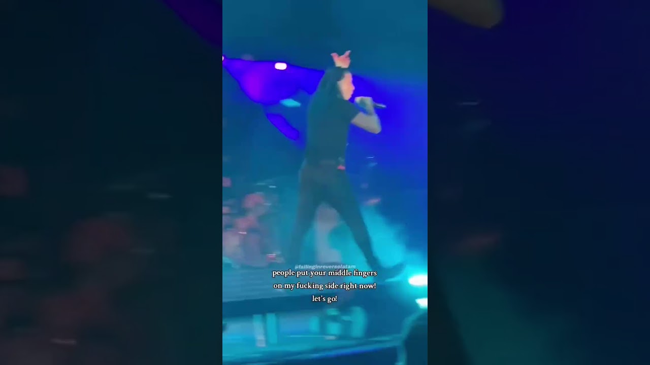 Ronnie Radke being sassy during the song "Just Like You", Rockzilla/2023