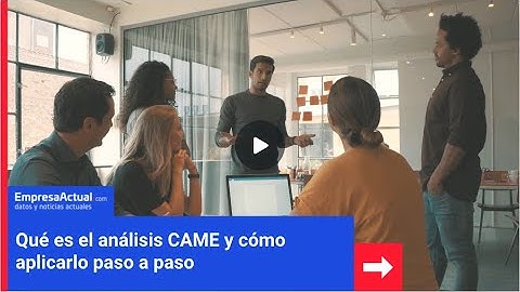 «Qué es el análisis CAME y cómo aplicarlo paso a paso» | Empresa Actual