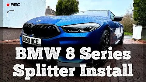 BMW 8 Series Front Splitter Install (840i G16 Gran Coupe)