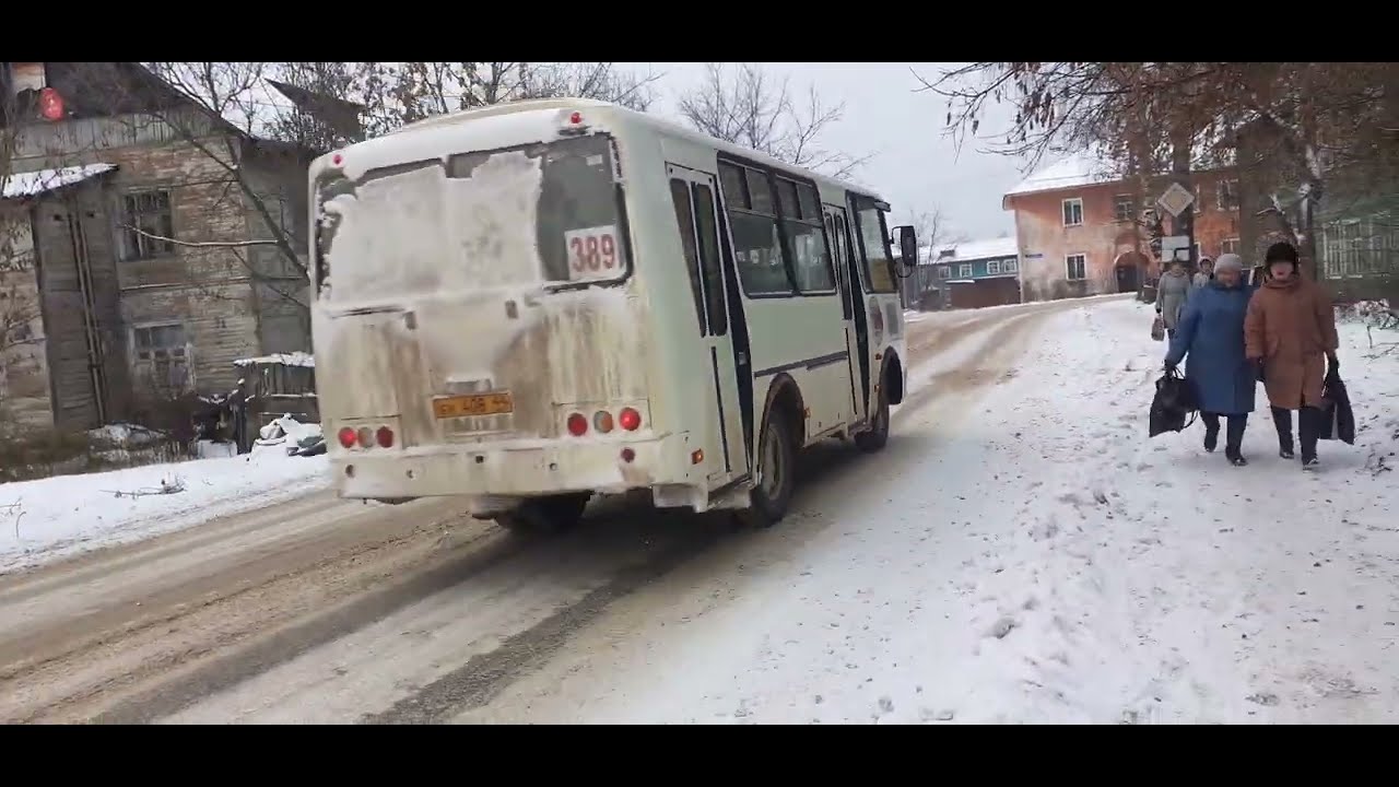 Пригородный автобус ПАЗ 32054 с маршрутом №389 Шарья - Поназырево ...