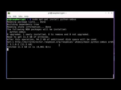 Install smbus for Python on Raspberry Pi - YouTube