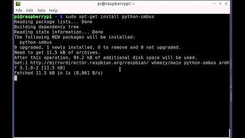 Install smbus for Python on Raspberry Pi