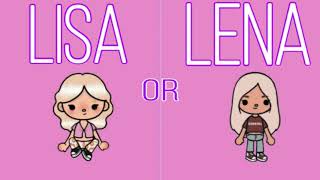 Lisa or Lena | Тоса Воса |  Toca Life World💕💕😱