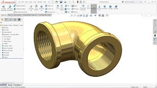 SolidWorks Tutorial How to make Pipe Elbow