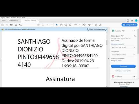 Como validar assinatura digital adobe