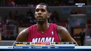 Greg Oden Season Debut FULL HIGHLIGHTS - 6 pts, 2 rbds - HEAT vs. Washington Wizards
