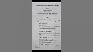 +3 1st Semester 2023 ll AECC-Ethics and value ll utkal University #exam