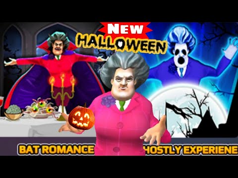 ⁣SCARY TEACHER 3D - Bat Romance + A Ghostly Experiene - Spooktacular Halloween - New Chapter Android