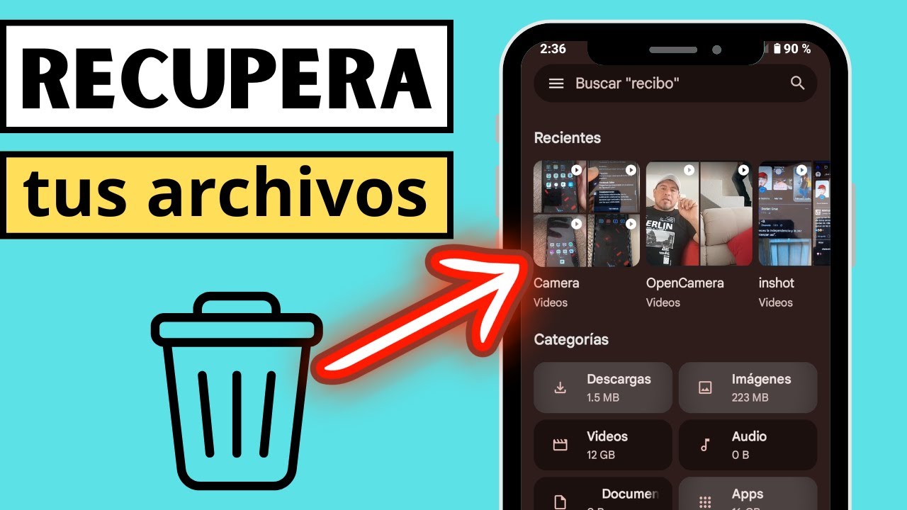 como recuperar fotos borradas de un celular - YouTube