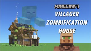 Minecraft Villager Zombification House Tutorial [Aesthetic Farm] [Java/Bedrock Edition] [1440p HD]