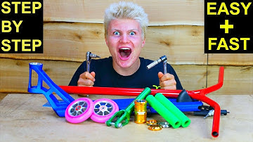 HOW TO BUILD A CUSTOM PRO SCOOTER! (easiest & fastest way)