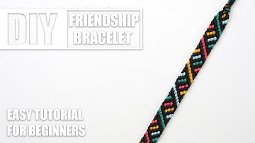 Gradient Stripes Fishbone Candystripe Macrame Friendship Bracelets | Easy Tutorial for Beginner