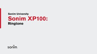Sonim XP100 - Ringtone