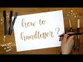 Hand Lettering / Calligraphy Tutorial For Beginners | How to Improve Your Hand lettering