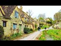 Bibury village and arlington row walk english countryside 4k