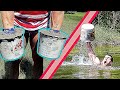 Swimming with CONCRETE GLOVES Experiment *IMPOSSIBLE?* | Bodybuilder VS Crazy Cement Hands Test