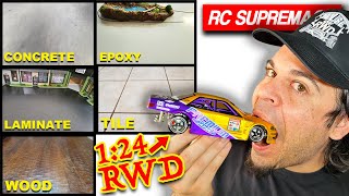 5 Surfaces YOU can MICRO RC Drift in your HOUSE