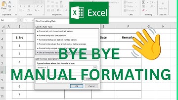 Auto Formatting in MS Excel