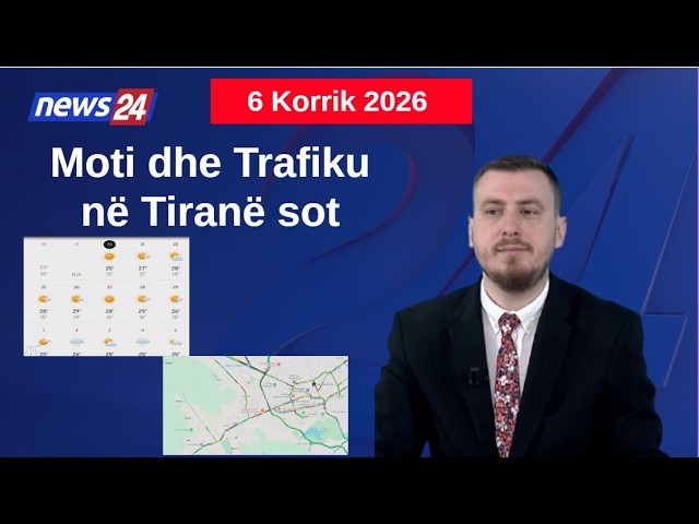 Si do të jetë moti sot? Pikat kryesore ku trafiku shfaqet më i rënduar! Data 6 Korrik 2026