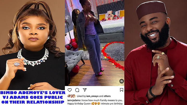 Bimbo Ademoye's Lover, VJ Adams Pulled Pre-birthday Surprise as they go public on their relationship