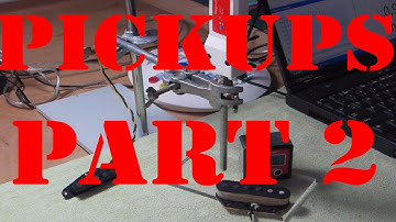 Part 2 Measuring a guitar pickups magnet strength using a Gauss meter.
