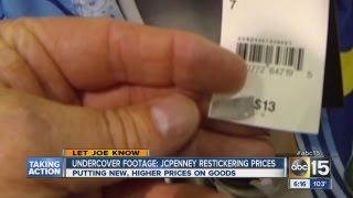 JC Penney re-stickering prices?