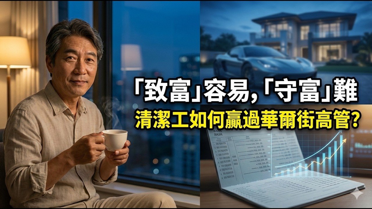 哈佛高管破產，清潔工卻留2億遺產？揭開「守富」比「致富」更難的殘酷真相 #致富心態 #慢富哲學 #財務自由 #巴菲特 #投資理財 #資產配置 #複利 #退休規劃 #消費主義 #金錢心理學