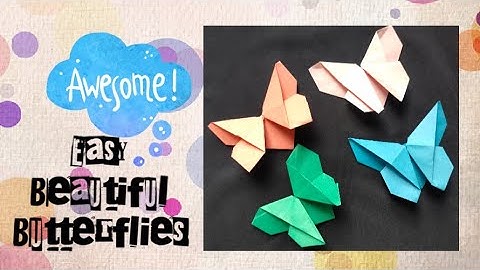 Easy Beautiful Butterfly (Decoration Ideas) can be used in Project File, Board, Greeting Cards