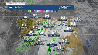 Q2 Billings Area Weather: Warm to hot with a chance of thunderstorms Thursday Q2 Billings Area Weather: Warm to hot with a chance of thunderstorms Thursday