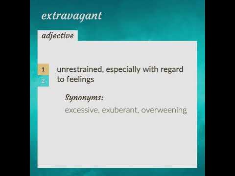 Extravagant | meaning of Extravagant - YouTube