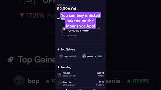 How To Trade Unlisted Coins On Moonshot App (Buy Memes Early Before Listings) screenshot 1