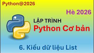 Lesson 6: List Data Type. Python Class@2026