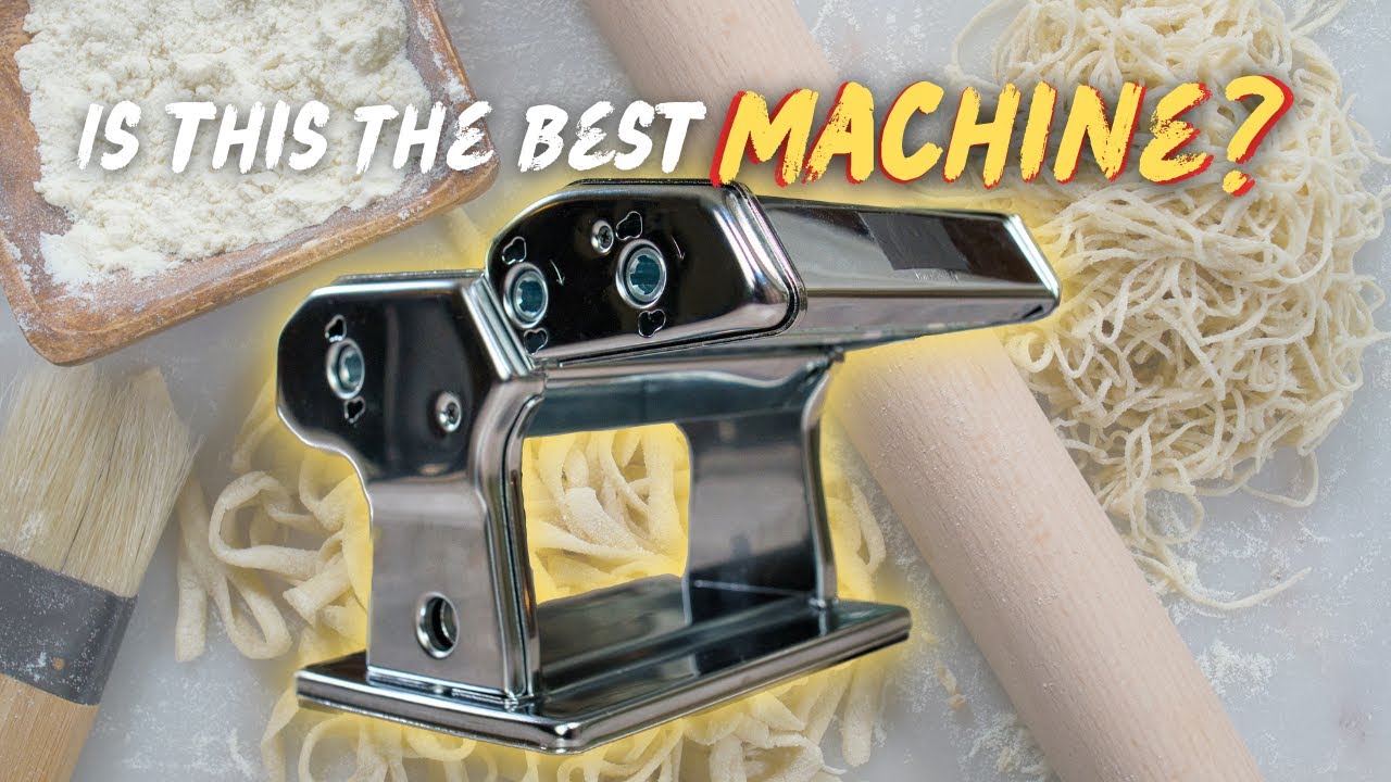 Marcato Atlas 150 Pasta Machine with Cutter and Hand Crank, Made