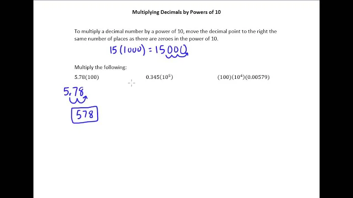 4.3a Multiplying by Powers of 10