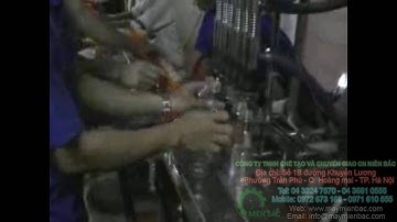 Máy chiết rót tương ớt bán tự động 6 vòi,máy chiết rót nước mắm,máy chiết rót dấm,filling machine