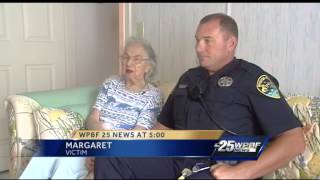 Police officer goes beyond call of duty to help elderly crime victim
