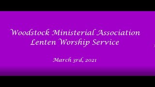 20210303 Lenten Worship Service