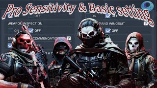 Gameloop best sensitivity in call of duty mobile (Codm)  + pro setting basic