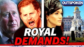 Meghan Markle HATES UK but demands an “enormous palace” & Prince Harry “shouts” at sick King Charles