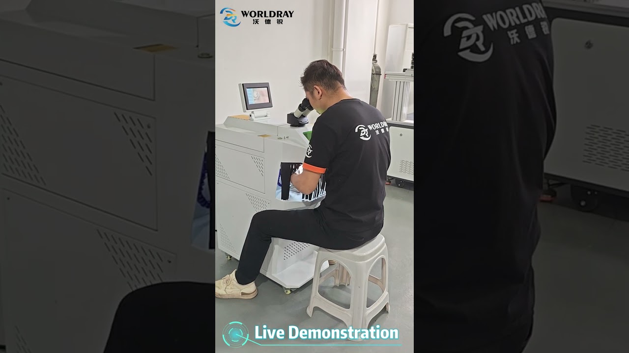 150W/200W YAG Jewelry Laser Welding Machine | Compact Design with Built-in Cooling & CCD