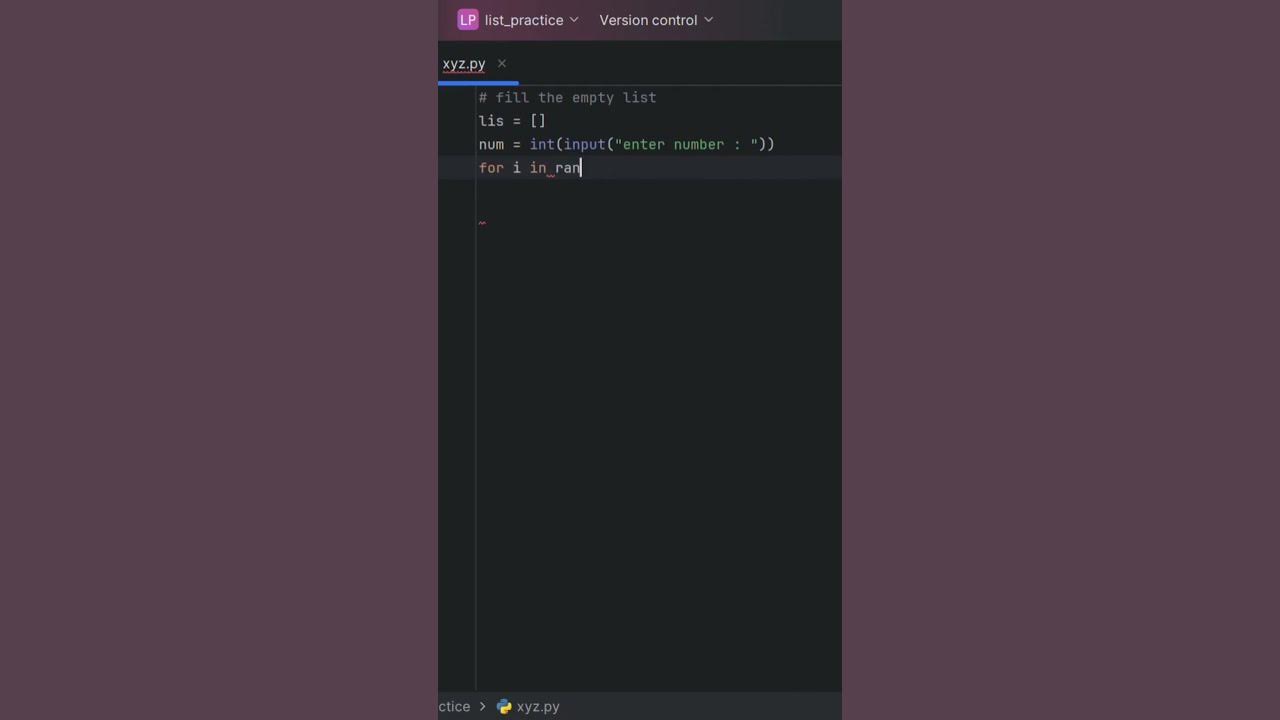 Fill the empty list with infinite numbers. Python Interview question # ...