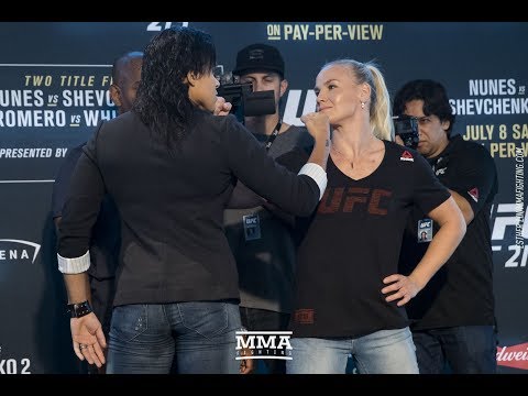 UFC 213 Media Day Staredowns (w/commentary) - MMA Fighting