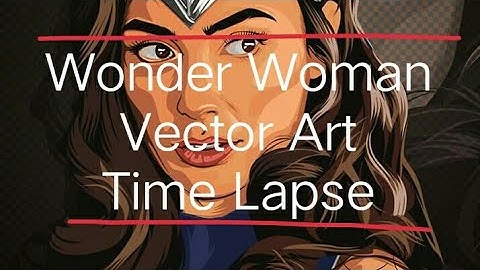 Gal Gadot | Wonder woman vector Time Lapse