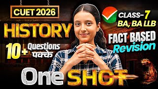 CUET 2026 One Shot🔥HISTORY Domain | NCERT Fact Based Revision ✅ | BOX BASED REVISION | BA, BA LLB