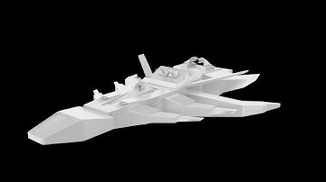 [Modeling Timelapse] Space Ship (#39) [Download In Description]