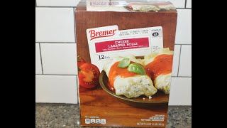 Bremer (ALDI): Cheese Lasagna Rolls Review